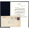 Image 1 : Eleanor Roosevelt Signed Letter and Envelope, 1944.