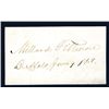Image 1 : Millard Fillmore Courtesy Autograph on Buffalo, June 9, 1868 Dated Card.