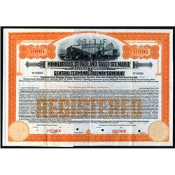 Minneapolis, St. Paul and Sault Ste. Marie Railway Co. & Central Terminal Railway Co., 1911, $1000 S