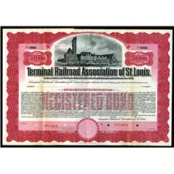 Terminal Railroad Association of St. Louis, 1902, $50000 Specimen Bond.
