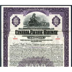 Central Pacific Railway Co., 1925, $1000 Specimen Bond.