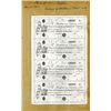 Image 1 : Newark Banking & Insurance Company, Uncut 1860's Reprint Proof Sheet of 1800's of $3-$3-$3-$3 Notes.
