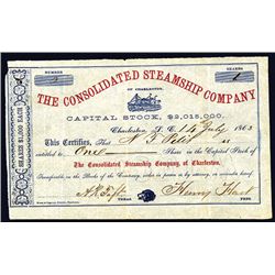 Consolidated Steamship Co. Issued Stock.