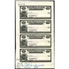 Image 1 : American Bankers Association Traveler's Check - Bankers Trust Company Proof Sheet of 4