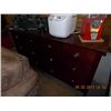 Image 1 : DRESSER - MAHOGANY FINISH - 8 DR - AS IS AS IS