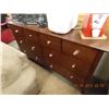 Image 2 : DRESSER - MAHOGANY FINISH - 8 DR - AS IS AS IS