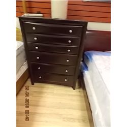 DARK ESPRESSO DRESSER - 6 DRAWER - NEW