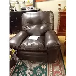 LEATHER ROCKER RECLINER - NEW