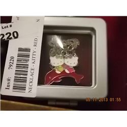 NECKLACE - KITTY - RED DOLPHIN
