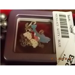 NECKLACE - KITTY -  BLUE DOLPHIN