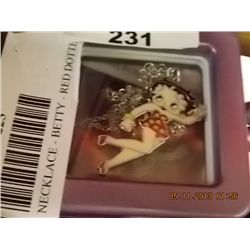 NECKLACE - BETTY - RED DOTTED