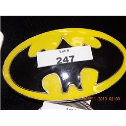 BELT BUCKLE - BATMAN - BLK & YELLOW