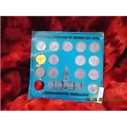 PRIME MINISTERS OF CANADA 1867-1970 MEDALIONS 2 MISSING