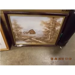 WOOD FRAMED PICTURE