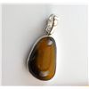 Image 2 : Tiger Eye Pendant *Set in .925 Sterling Silver*  Very Nice!