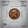 Image 1 : 1969-S PROOF DOUBLE DIE OBVERSE ¢