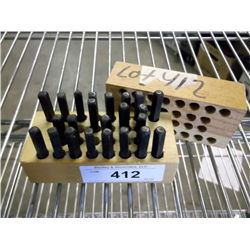 Hand Cut Steel Stamps 1/8 Letters (print sequence:) G356