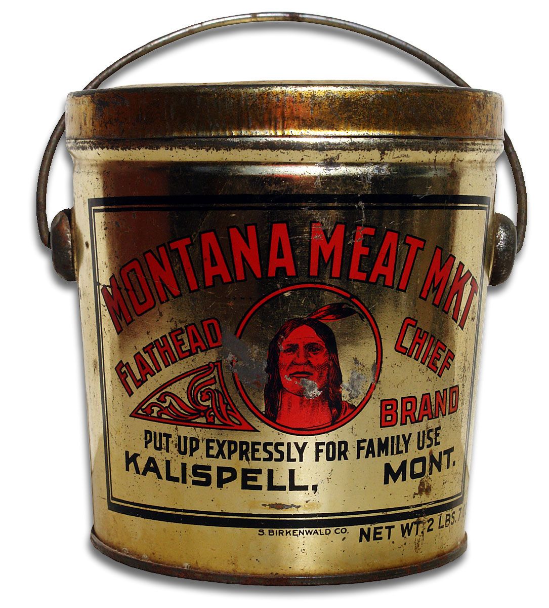 3 Vintage Lard and meat cans with advertising