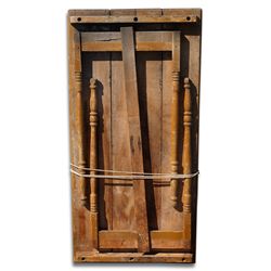 Maybe the first fold-up table for carrying in chuck wagons or covered wagons.