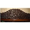 Image 5 : Phenomenal hand carved mahogany hanging mirror with the original beveled mirror