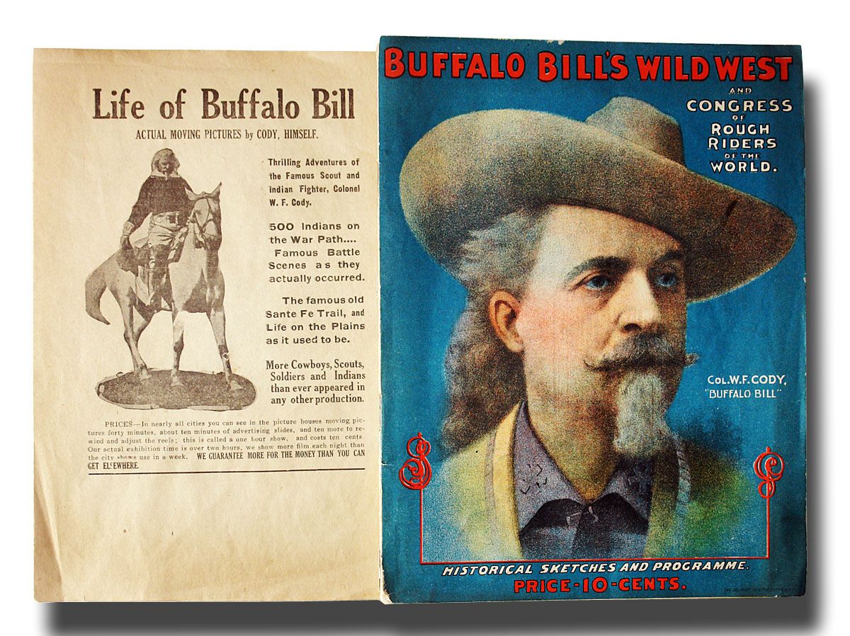 2 items: 1900 Buffalo Bill Wild West Show Program