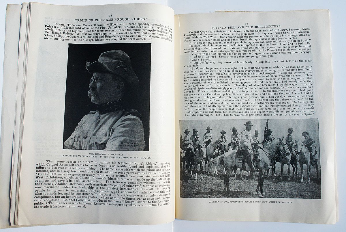 2 items: 1900 Buffalo Bill Wild West Show Program