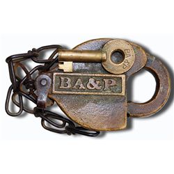 2 rare brass railroad locks