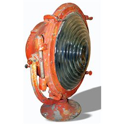 Rare steam locomotive headlight, 28" with 17" lens