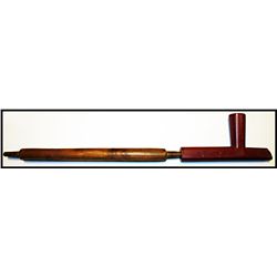 1890's catlinite pipe with wood stem, very good condition
