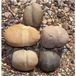 5 authentic 1800's Indian malls or club heads