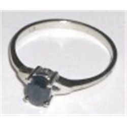 STERLING SILVER SAPPHIRE RING STAMPED *.925* RING CAME OUT OF SAFE!!