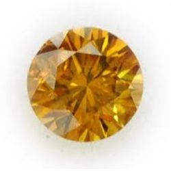 .10 CARAT *RARE* BROWN DIAMOND BEAUTIFUL ROUND CUT & FACETED!! GEMSTONE CAME OUT OF SAFE!!