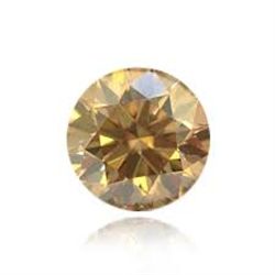 .08 CARAT *NICE* CHAMPAIGN DIAMOND BEAUTIFUL ROUND CUT & FACETED!! GEMSTONE CAME OUT OF SAFE!!