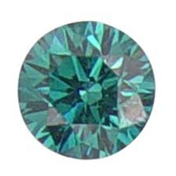 .07 CARAT *RARE* BLUE DIAMOND BEAUTIFUL ROUND CUT & FACETED!! GEMSTONE CAME OUT OF SAFE!!