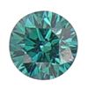 Image 1 : .07 CARAT *RARE* BLUE DIAMOND BEAUTIFUL ROUND CUT & FACETED!! GEMSTONE CAME OUT OF SAFE!!