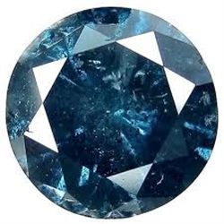 .06 CARAT *RARE* BLUE DIAMOND BEAUTIFUL ROUND CUT & FACETED!! GEMSTONE CAME OUT OF SAFE!!