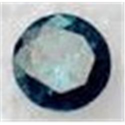 .07 CARAT *RARE* BLUE DIAMOND BEAUTIFUL ROUND CUT & FACETED!! GEMSTONE CAME OUT OF SAFE!!