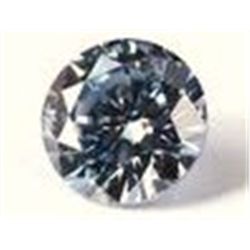.06 CARAT *RARE* BLUE DIAMOND BEAUTIFUL ROUND CUT & FACETED!! GEMSTONE CAME OUT OF SAFE!!
