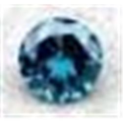 .07 CARAT *RARE* BLUE DIAMOND BEAUTIFUL ROUND CUT & FACETED!! GEMSTONE CAME OUT OF SAFE!!