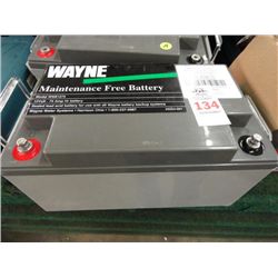 Wayne Maintenance Free Battery - WSB1275