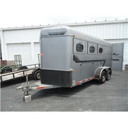 1996 Sundowner Horizon I T/A 3-Horse Trailer w/Tack Room