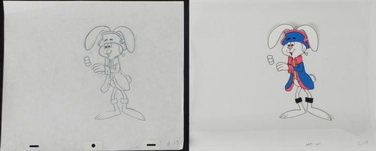 Trix Rabbit Original Cel Drawing Production Art Cereal
