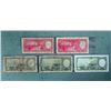 Image 2 : 1 Lot (5) Old Argentina Bank Notes 1946-50 10, 50 Pesos