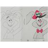 Image 2 : Rabbit Original Cel Drawing Animation Hat Cereal Trix