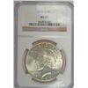 Image 1 : 1926-D PEACE DOLLAR NGC MS63 WHITE