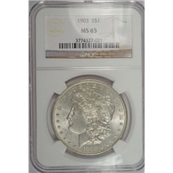 1903 MORGAN DOLLAR NGC MS65 WHITE