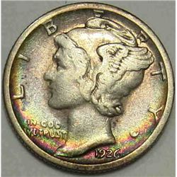 1926-S Mercury Dime Nice VF Toned