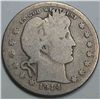 Image 1 : 1914-S Barber Quarter Key Date