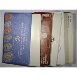 1980, 81, 85, 86, 87, 89, 91 MINT SETS