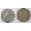 Image 2 : PEACE DOLLAR: 1925 F, 1927-D XF RIM NICKS